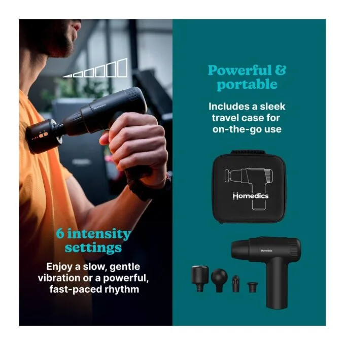 HoMedics Massage Gun Hot & Cold - PGM-43HC - NOVO Black — image 6