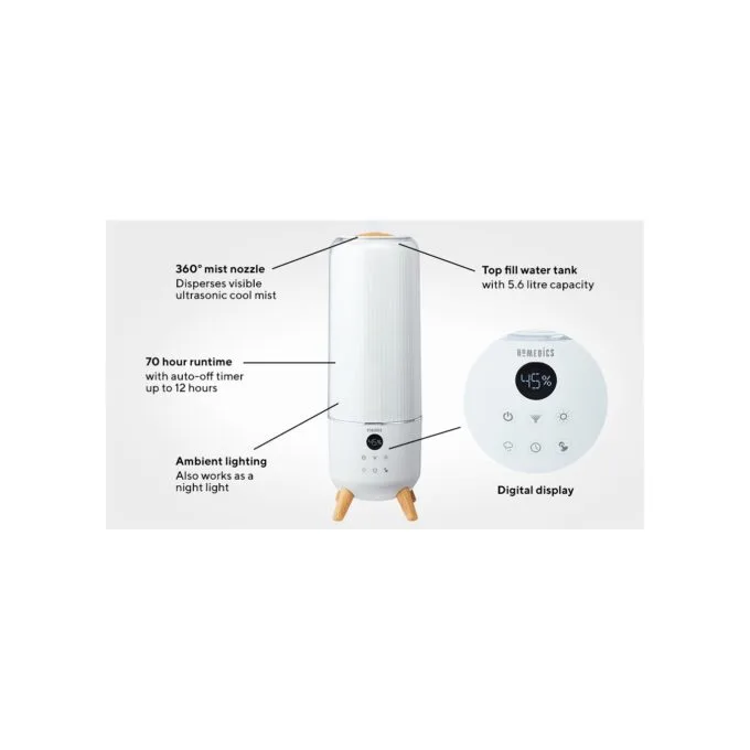 Homedics Totalcomfort Deluxe Ultrasonic Humidifier - CMTF91 - Totalcomfort Deluxe Ultrasonic Humidifier — image 13