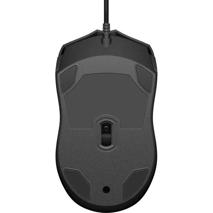 HP 105 Wired Mouse - 105 - Ambidextrous, USB-A, 3 Buttons, 1600 DPI, Black — image 3