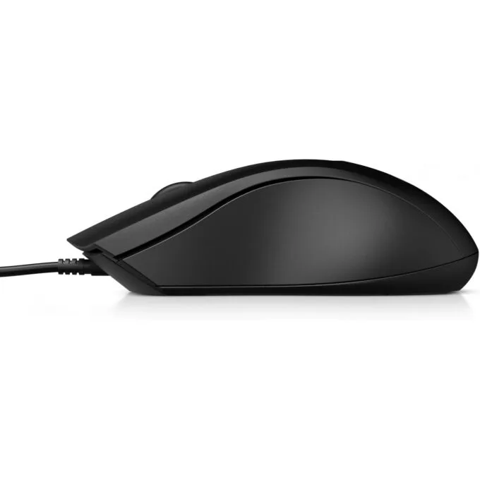 HP 105 Wired Mouse - 105 - Ambidextrous, USB-A, 3 Buttons, 1600 DPI, Black — image 4