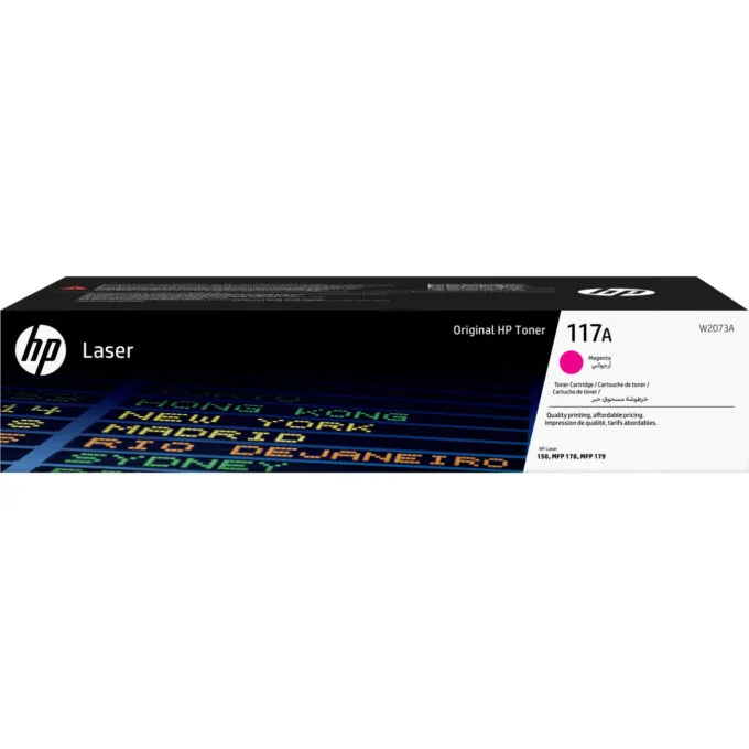 HP 117A Toner Cartridge - W2073A - Magenta, Original 700-Page Yield — image 1