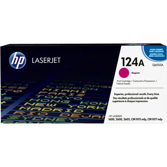 HP 124A Toner Cartridge Q6003A - Magenta, Original, Standard Yield — image 1