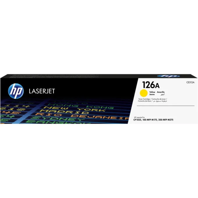 HP 126A LaserJet Toner Cartridge - CE312A - Yellow, Original, Standard Yield — image 1