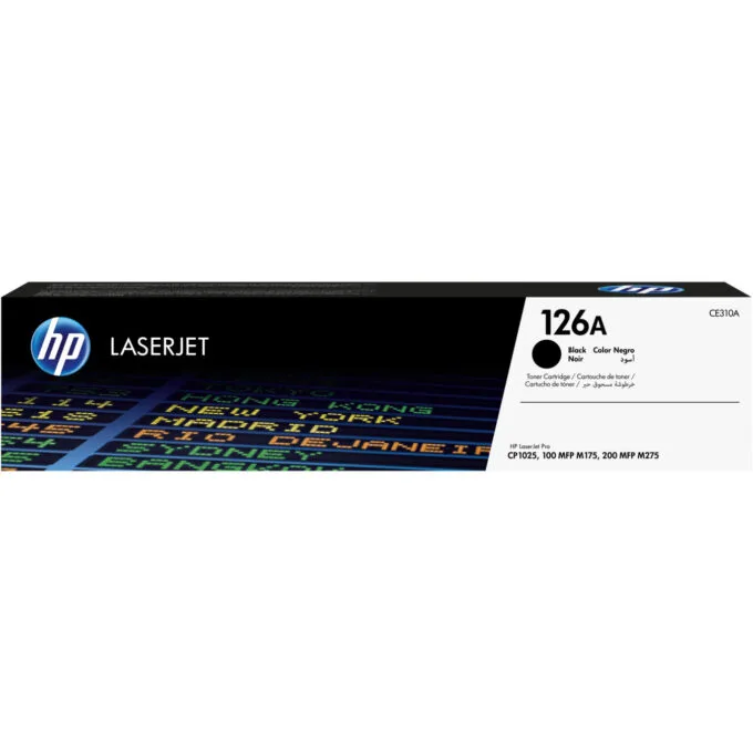 HP 126A Original LaserJet Toner Cartridge - CE310A - Black, Standard Yield 1,200 pages, 1-pack — image 1