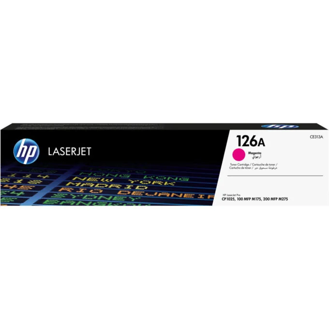 HP 126A Original LaserJet Toner Cartridge - CE313A - Magenta, Standard Yield (~1,000 pages) - 1-Pack — image 1