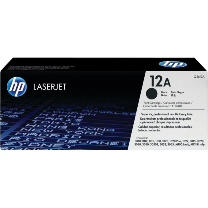 HP 12A LaserJet Toner Cartridge - Q2612A - Original Black, Standard Yield 2,000 pages — image 1