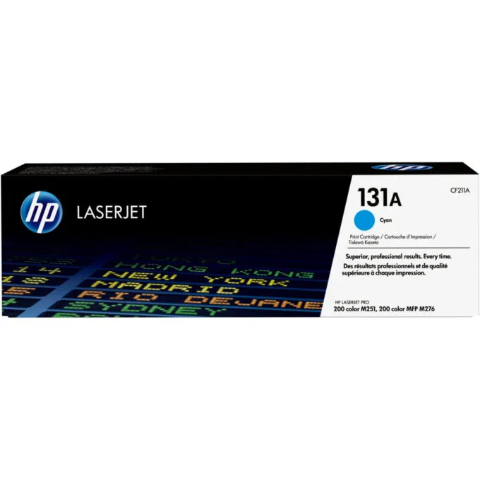 HP 131A Original Toner Cartridge - CF211A - Cyan, Standard Yield (1,800 pages) - 1-Pack — image 1