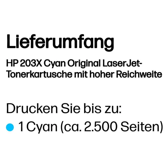 HP 203X Original Cyan LaserJet Toner Cartridge — image 3