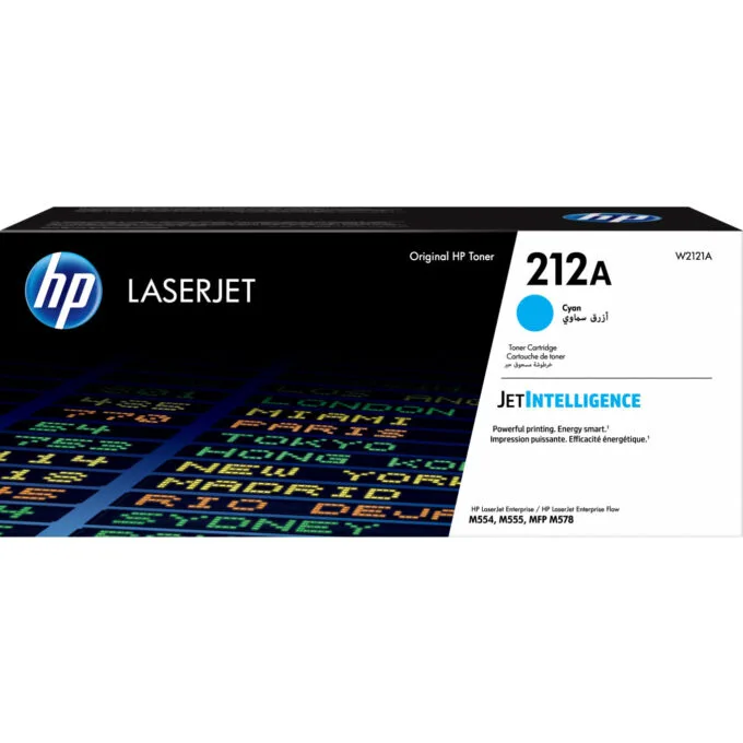 HP 212A Cyan Original LaserJet Toner Cartridge - 4500-page Yield - For HP LaserJet Enterprise M554/M555/M578 — image 1