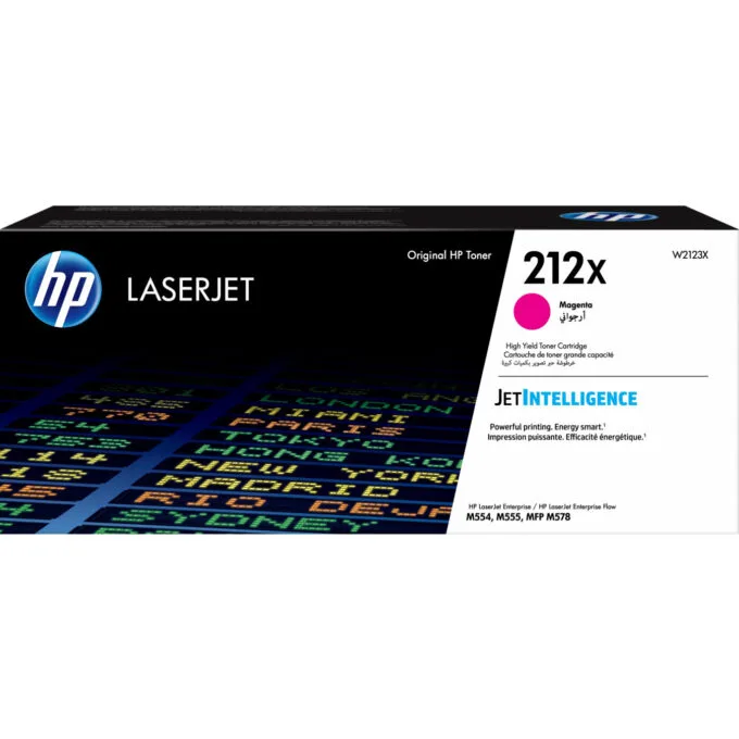 HP 212X Toner Cartridge - High-Yield Magenta (Original) for HP LaserJet M554/M555/M578 - ~10,000 pages — image 1
