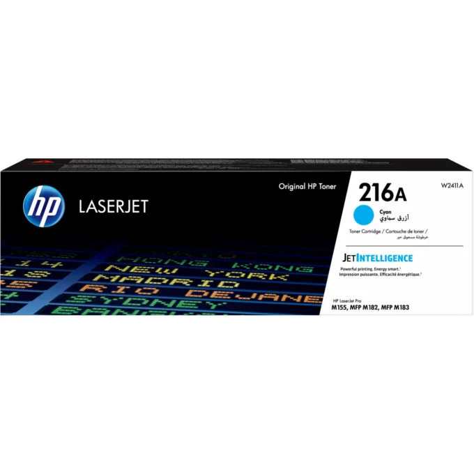 HP 216A Cyan Toner Cartridge - 216A - Original HP LaserJet Toner, Cyan, 850-page Yield — image 1