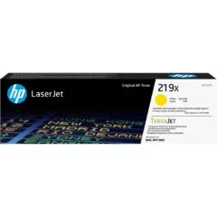 HP 219X High-Yield Yellow Original LaserJet Toner Cartridge - 219X - Yellow, 2500-page