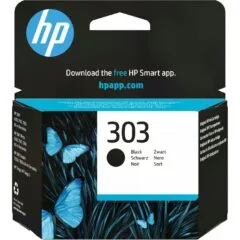 HP 303 Black Ink Cartridge - T6N02AE - Black, Original, Pigment-based, 200-page yield