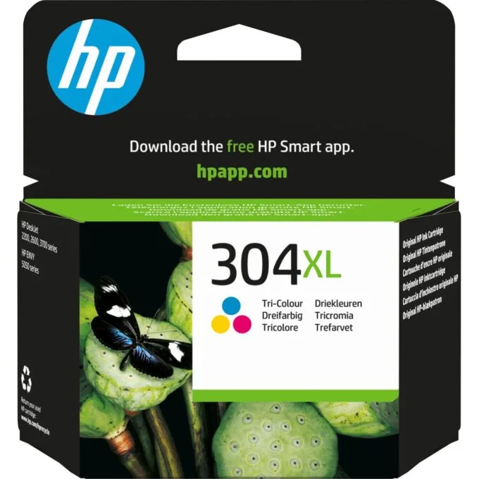 HP 304XL Original Tri-color Ink Cartridge - 304XL - Cyan/Magenta/Yellow, High (XL) Yield — image 1