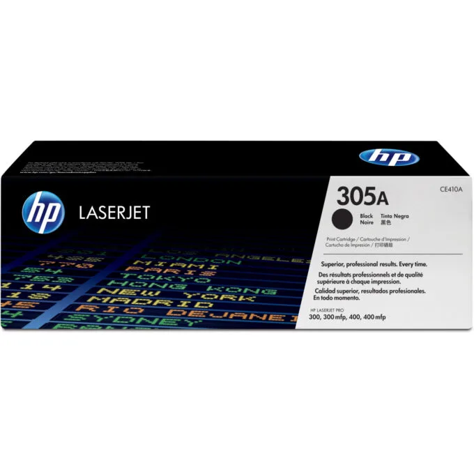 HP 305A Original LaserJet Toner Cartridge - CE410A - Black, Standard Yield (≈2,090 pages) - 1 Pack — image 1