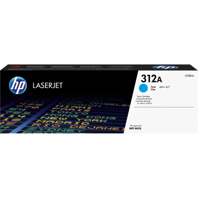 HP 312A Toner Cartridge - CF381A - Original Cyan, Standard Yield 2,700 Pages, 1 Pack — image 1