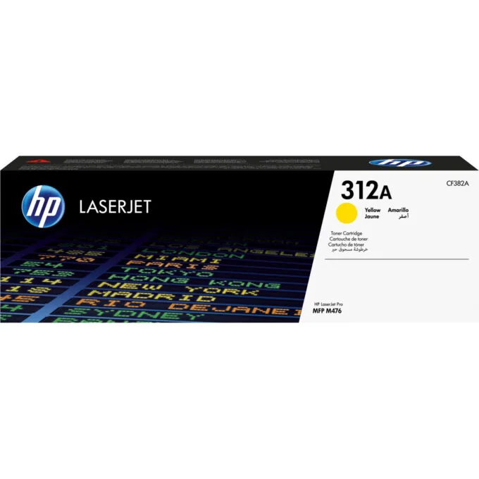 HP 312A Toner Cartridge - CF382A - Original Yellow, Standard Yield 2700 pages, 1-pack — image 1