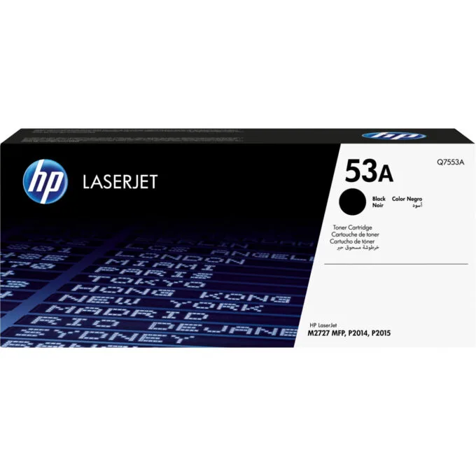 HP 53A Original LaserJet Toner Cartridge - Q7553A - Black, Standard Yield (3,000 pages), 1-Pack — image 1