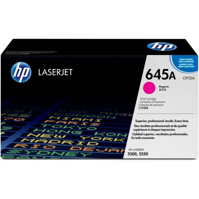 HP 645A original Color LaserJet Toner Cartridge - C9733A - Magenta, Original, 12,000 pages — image 1