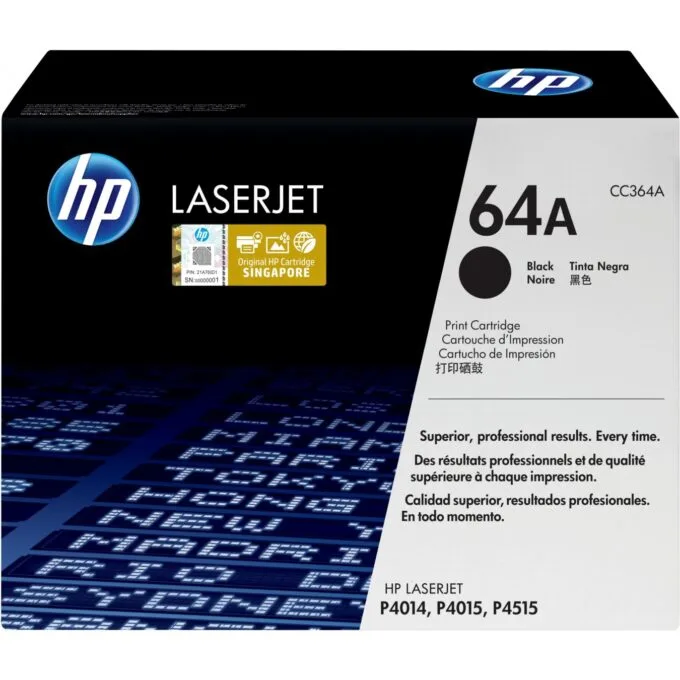 HP 64A Original LaserJet Toner Cartridge - CC364A - Black — image 1