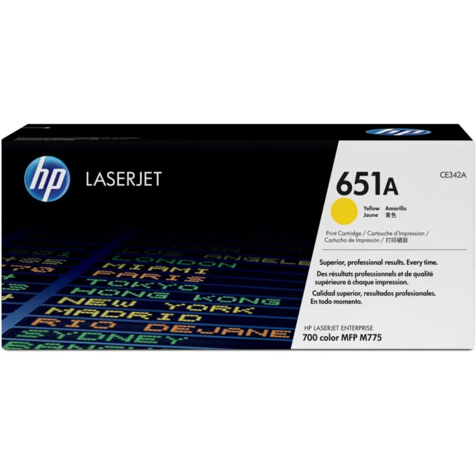 HP 651A Toner Cartridge - CE342A - Original Yellow, 16,000 pages — image 1