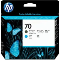 HP 70 original printhead - C9404A - matte black, cyan, standard capacity