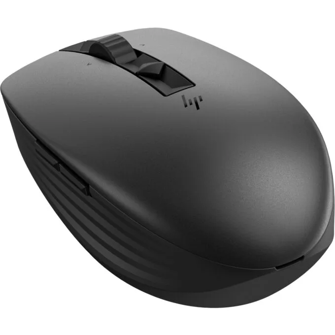 HP 710 Rechargeable Silent Mouse - Black - Ambidextrous, 3000 DPI, Bluetooth 5.3 + 2.4GHz (USB-A Receiver), 7 Buttons — image 3