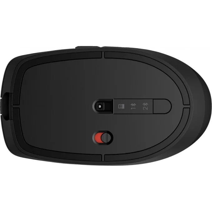 HP 710 Rechargeable Silent Mouse - Black - Ambidextrous, 3000 DPI, Bluetooth 5.3 + 2.4GHz (USB-A Receiver), 7 Buttons — image 6