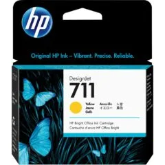 HP 711 Original Yellow Ink Cartridge - 711 - Yellow, 29ml, Original