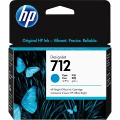 HP 712 29-ml Cyan DesignJet Ink Cartridge - 712 - Cyan
