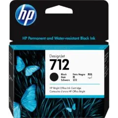HP 712 80-ml Black Designjet Ink Cartridge - 712 - Black