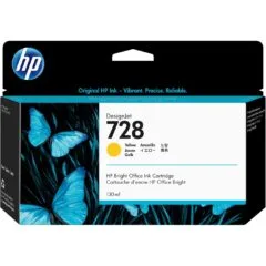 HP 728 130-ml Yellow Ink Cartridge - 728 - Yellow, 130 ml, Original