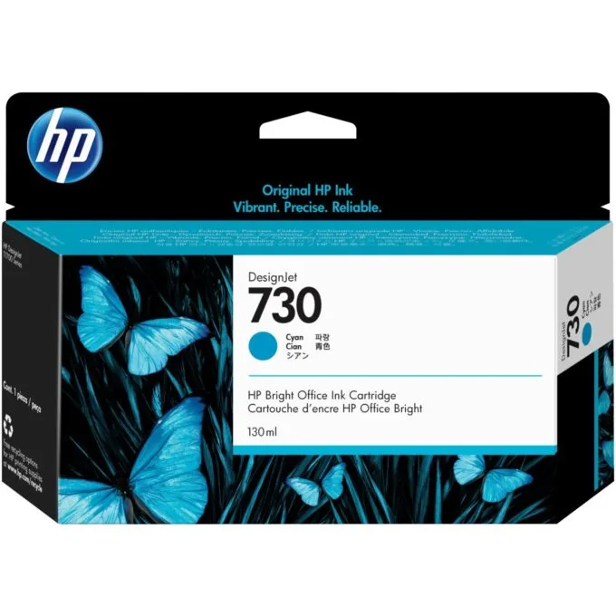 HP 730 130 ml Cyan Ink - 730 - Cyan — image 1
