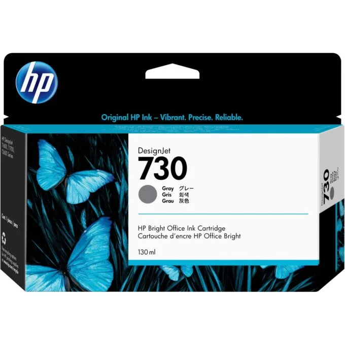 HP 730 130 ml Gray Ink - 730 - Color Gray — image 1