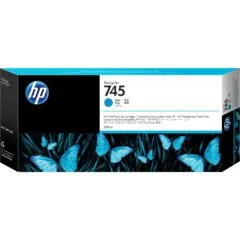 HP 745 Ink Cartridge Cyan 300 ml - 745 - Color: Cyan, 300 ml