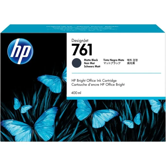 HP 761 Original Ink Cartridge - 761 - Black, 400ml, Standard Capacity, 1 Pack — image 1