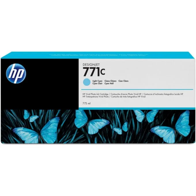HP 771C Original Ink Cartridge - Cyan - 775ml Standard Capacity - 1 Pack — image 1