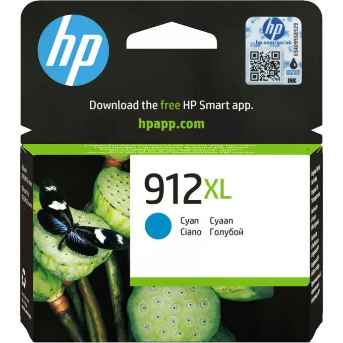 HP 912XL High Yield Cyan Ink - 912XL - Cyan, Original — image 1
