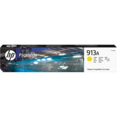 HP 913A Original PageWide Yellow Cartridge - F6T79AE - Yellow, 37 ml, Pigment Ink, Standard Yield