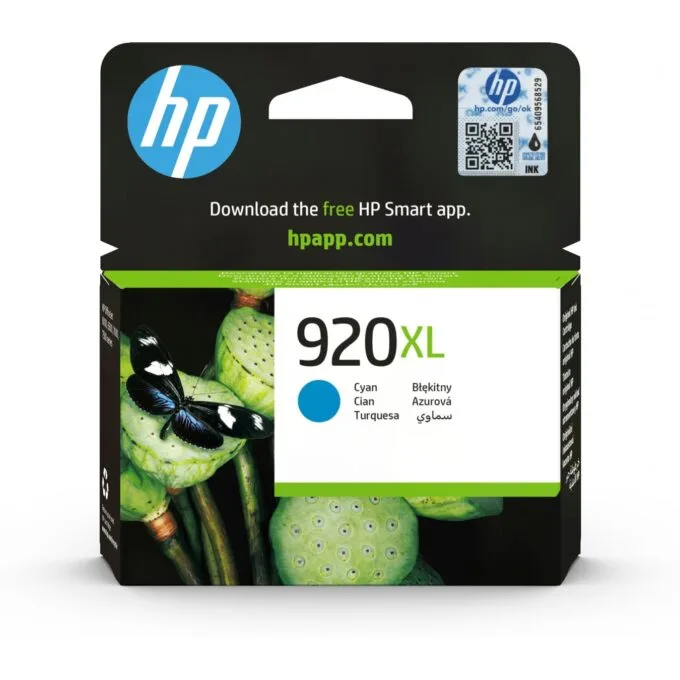 HP 920XL original Ink cartridge - CD972AE - Cyan, High capacity, 700 pages — image 1