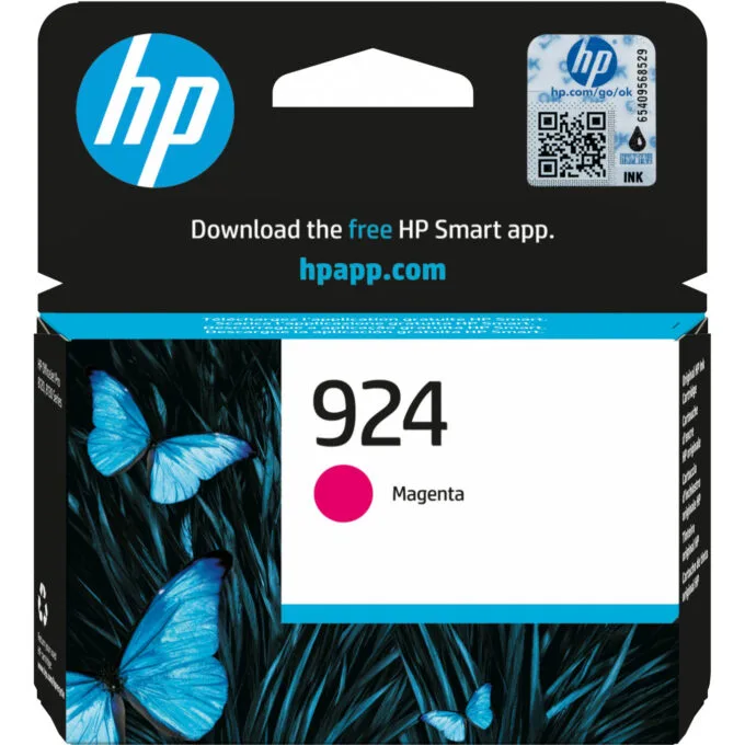 HP 924 - Magenta Original Ink Cartridge - Standard Yield (400 pages), Single Pack — image 1