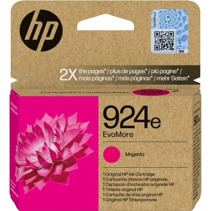 HP 924e EvoMore Magenta Original Ink Cartridge - 924e - Magenta, Original, XL — image 1