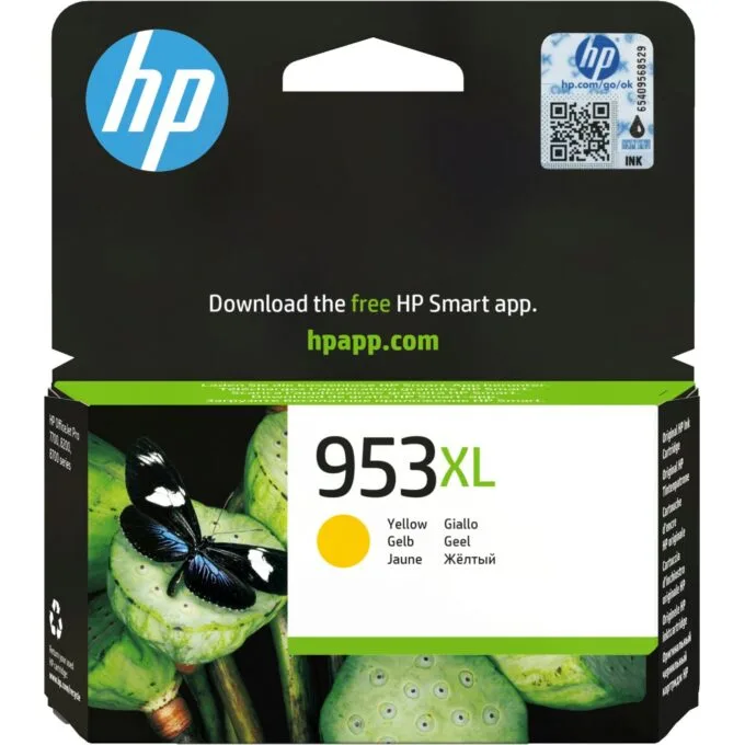 HP 953XL Yellow Ink Cartridge - F6U18AE - — image 1
