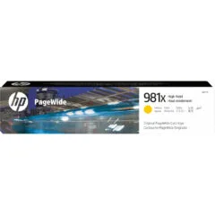 HP 981X High Yield Yellow PageWide Ink Cartridge - 114 ml, 10,000-page XL, Original