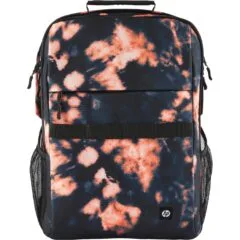 HP Campus XL Tie-Dye Backpack - Pattern - Black, 16.1 in Notebook Compartment