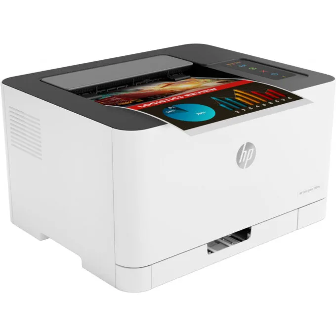 HP Color Laser 150nw - 150nw - A4 Color Laser Printer with Wi-Fi, Ethernet, USB 2.0, 64MB RAM, 400MHz, White — image 4