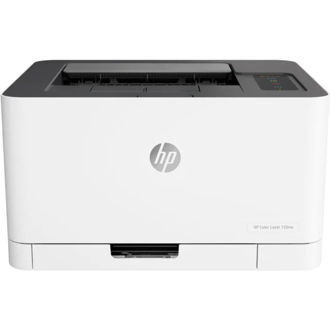 HP Color Laser 150nw - 150nw - A4 Color Laser Printer with Wi-Fi, Ethernet, USB 2.0, 64MB RAM, 400MHz, White — image 1