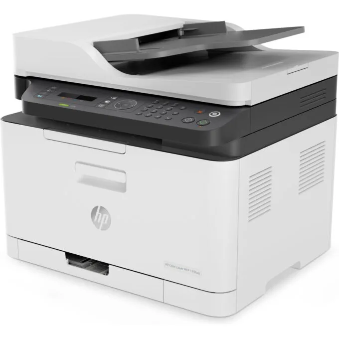 HP Color Laser MFP 179fwg - Gray/White - Color Laser 4-in-1, 128 MB, 800 MHz, A4, USB/LAN/Wi-Fi — image 3