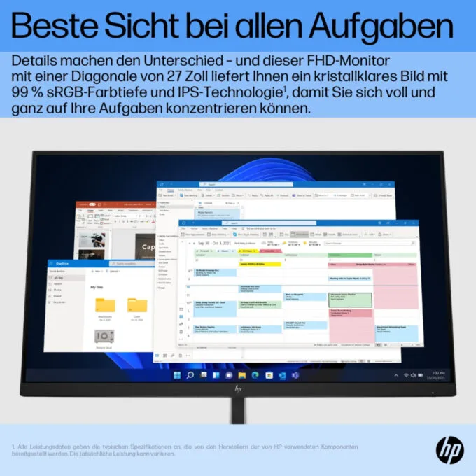 HP E27 G5 Monitor - 6N4E2AA 27" FHD IPS 75Hz 5ms — image 7