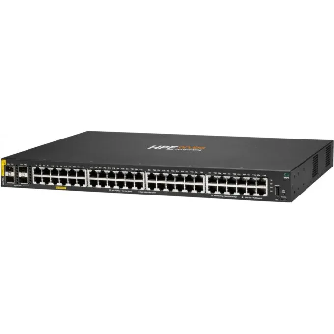 HP Enterprise Aruba - 6100 - 48G PoE+ (370W) 4SFP+ Switch M RM — image 2